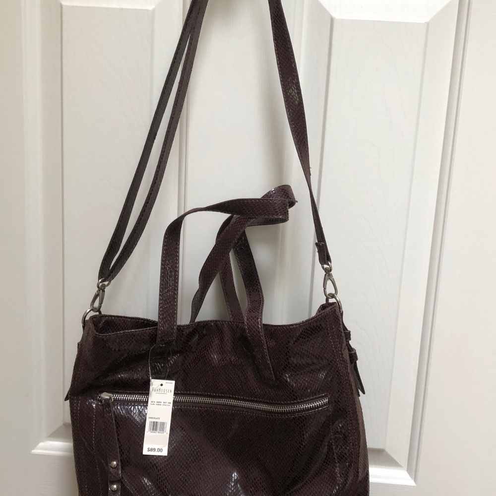 Van Heusen Tote/Shoulder Bag Chocolate NWT